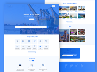 Adresko | Industrial Address Finding Website Landing Page design dribbble gradient homepage interface landing landing page slider ui web website