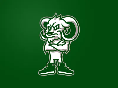 [ SELL ] Rams Mascot badge emblem esports game gaming goat graphics illustration lamb logo mascot ovoz rams sheep sports team