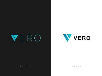 Vero Logo Tweaks app branding creative design gfx graphics icon illustration illustrator inspiration logo logo design post redesign type typography vector vero