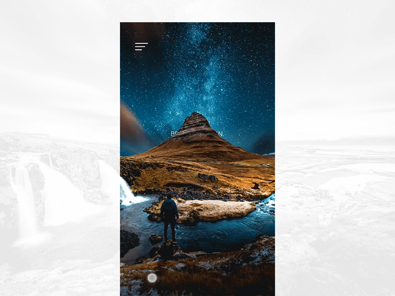 Landing Page Parallax adobexd animation autoanimate design dribbble login form parallax scrolling photoshop transition ui ux