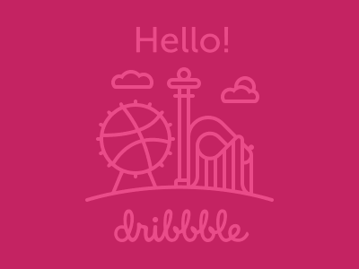 Hello Dribbble animation 2d