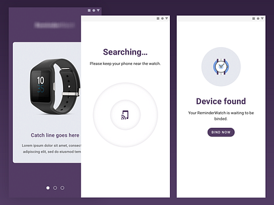 Wellness Watch - App UI mobile mobile app design ui ux ui design ux design watch watch ui wearable