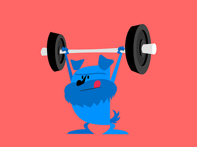 CrossFit Vila Madá Instagram Stories Covers cartoon character character design crossfit dog flat illustration midcentury schnauzer vector weightlifting