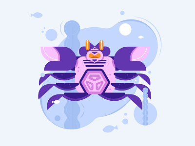 Crab design graphic design illustration vector