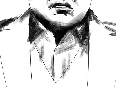 Kingpin WIP daredevil drawing fan art illustration kingpin marvel sketch