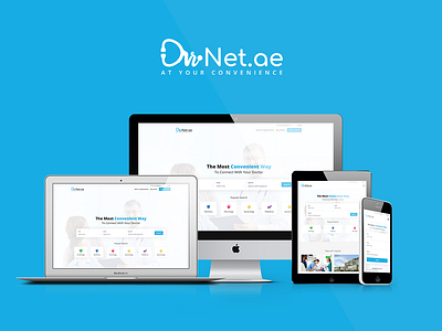 Drnet blue website booking app doctor booking app drnet laptop design medical website mobile app design online app pc design responsive design resposive search bar search engine tablet design web design web design ecommerce website design