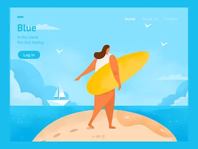 Summer design illustration web
