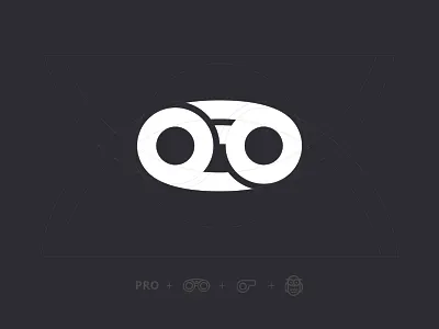 Pro Scout Logo banding binoculars design grid system logo logodesigns logogram owl pro scout scouting whistle