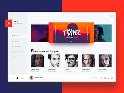 Music Application Design