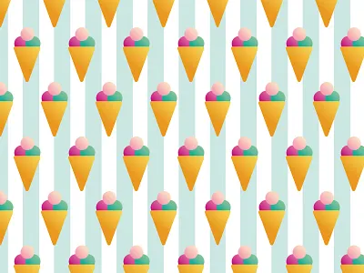 Ice Cream Pattern ice cream logo pattern