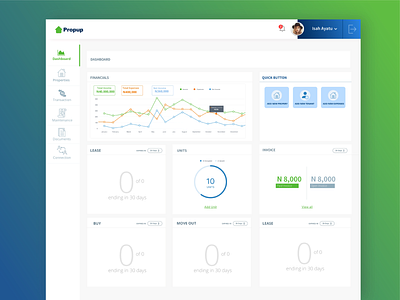 PropUp Interface app branding design ui ux web