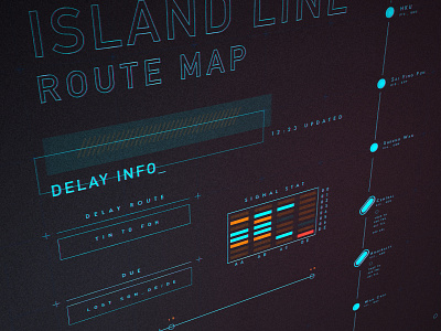 FUI with Lights blender3d fui illustration infographic interface ui vector