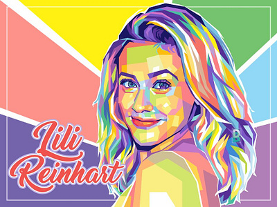 Lili Reinhart colorful cw pop art portrait riverdale tv series tv shows wpap