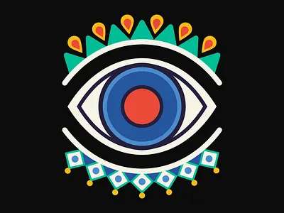 eyeart art banner blue color design drawing eye icon illustration look painting peacock picture scene see ui view vision watch web