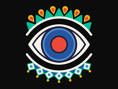 eyeart art banner blue color design drawing eye icon illustration look painting peacock picture scene see ui view vision watch web