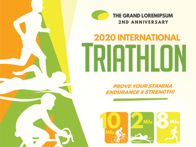 Triathlon Event Flyer Templates 5k ad athletic bicycle bike championship cycling duathlon flyer magazine marathon running sport