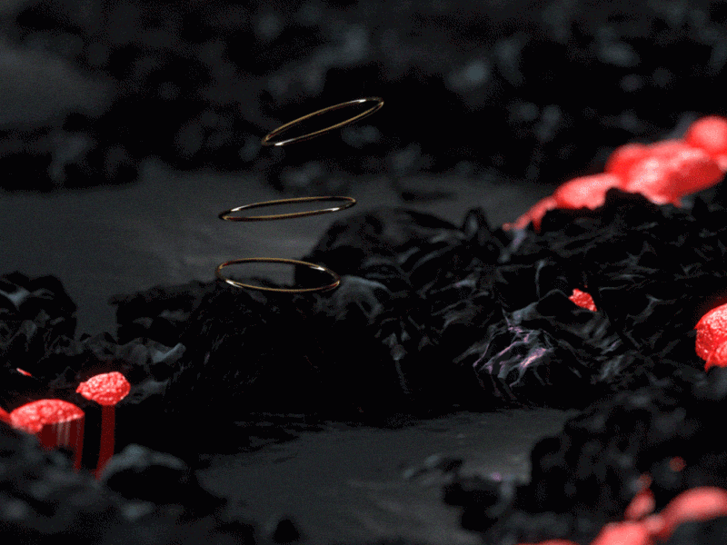 Lava Core after affects animation ball black bubble c4d core holes lava magma red shape softbody