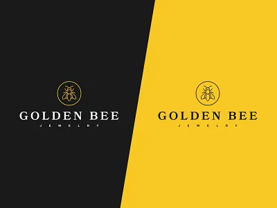 Golden Bee Jewelry bee branding creative design gfx golden graphics icon illustration illustrator inspiration jewelry logo logo design post redesign typography vector