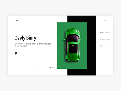 Vehicle Display design ui web