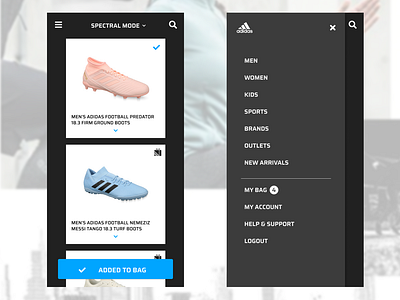 Adidas - Uplabs challenge adidas dailyui design ui uidesign uplabs uplabs challenge