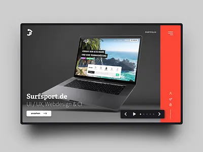 Portfolio Homepage css design homepage html mockup portfolio typography ui ux webdesign website