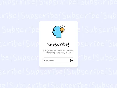 DailyUI 026 - Subscribe dailyui design mobile app design pop up subscribe