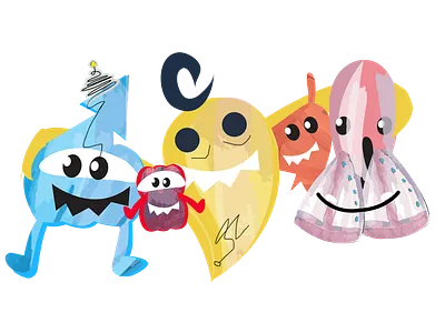 Character for game app characters design creative design funky illustration