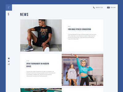 News page. 5th element blue body fitness five gym health new news nike sport sport club website