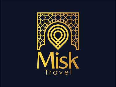 Misk Travel Logo branding logo media travel typography