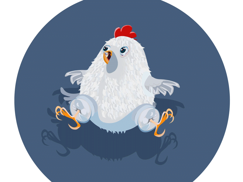 Mamma Hen 2d animal animated animation character chick chicken design graffiti graphics hen motion nychos