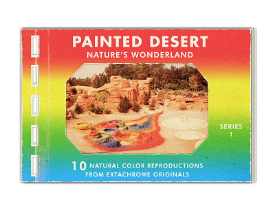 Painted Desert Ektachrome Booklet design disney disney art disneyland product design story telling vintage vintage inspired