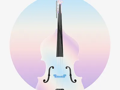 Bernadel Double Bass 2d bass double bass figma flat illustration instrument music