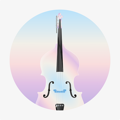 Bernadel Double Bass 2d bass double bass figma flat illustration instrument music