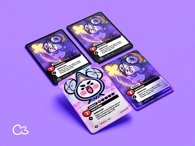 JelyKO card finishes branding cards character design graphic design illustration kopoko tcg ui