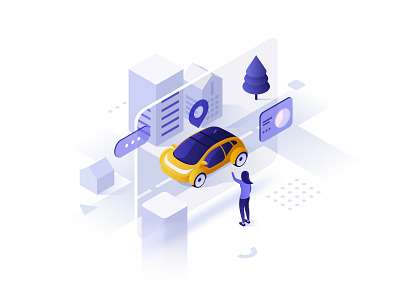 AI in Transport. Isometric Solutions 3d ai artificial city design graphic illustration illustrator intelligence intelligent isometric modern smart solution transport vector vehicle web