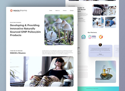 MSICS - Pharmaceutical Landing Page landing page design medical landing page medical website pharmaceutical product design ui design ui ux design ux design website design