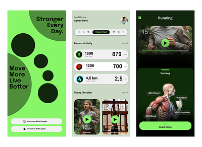 Health App app design graphic design ui ux