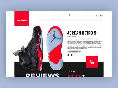 Foot Locker™ UI branding design gfx graphics landing page post redesign ui ui ux ui ux design uidesign ux uxdesign web