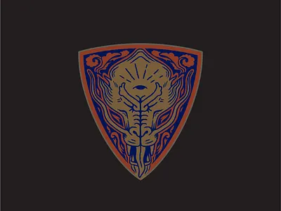 Third eye brushes dragon eye illustration shield third eye