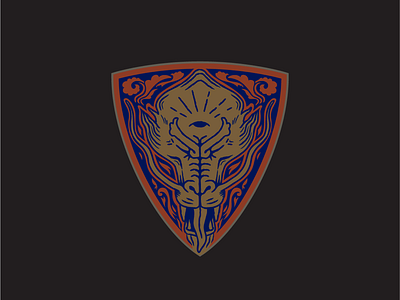 Third eye brushes dragon eye illustration shield third eye