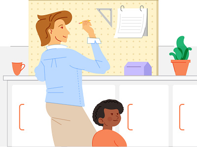 Student & Teacher 🎓 daily illustration photoshop vector