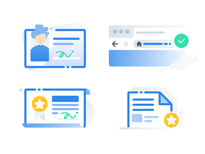 Micro-illustrations illustration ui