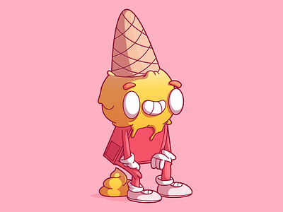 Iced Shit brasil brazil campinas character charactern color cool design dribbble flat food fun icon illustration sao paulo thunder rockets ui ux