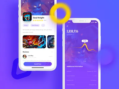 Game store - Details page app design game store ui ux