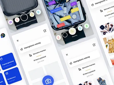 Tule - AR packing app app ar augmented reality interaction design ios ios app ixd luggage mobile modern packing travel ui user expereince ux
