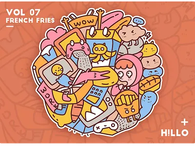 little monster cute flat illustration monster