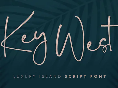 Key West Script Font bonus cursive extra font awesome font design free handlettered handmade handwritten font illustration modern font script font typeface