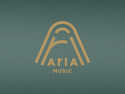 Aria Music - DLC #9 branding dailylogochallenge design icon illustration logo music streaming typography vector