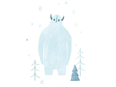 Little big Yeti illustration yeti