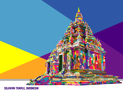 Sojiwan Temple landmark landscape popart tourism uncurve wpap